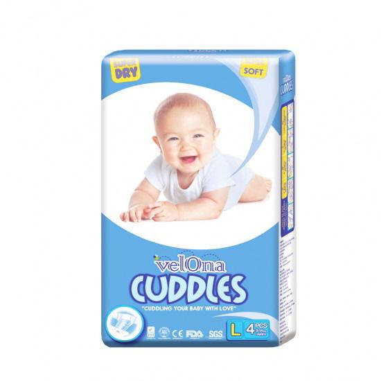 BABY DIAPER - 4PCS - L