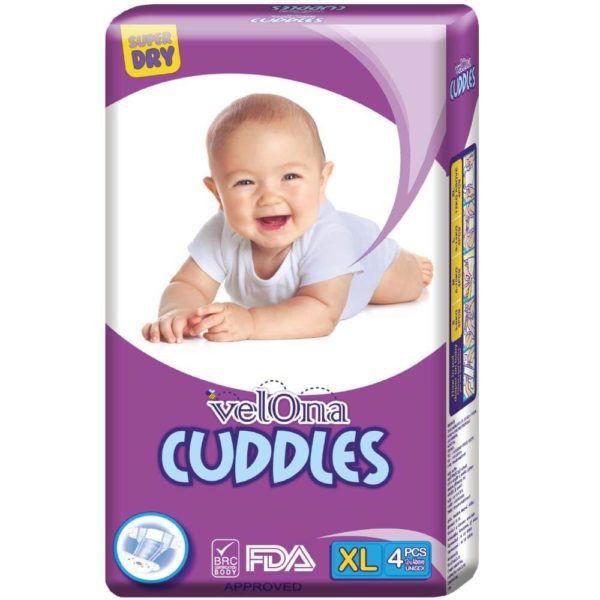 BABY DIAPER - 4PCS - XL