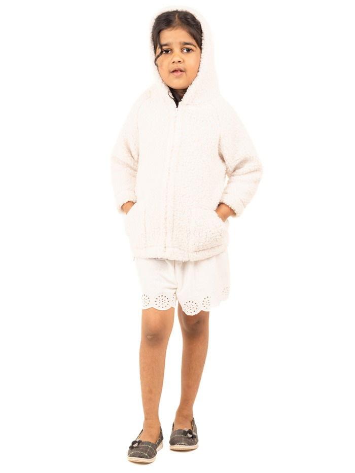 Girl's Jacket With Hoodie